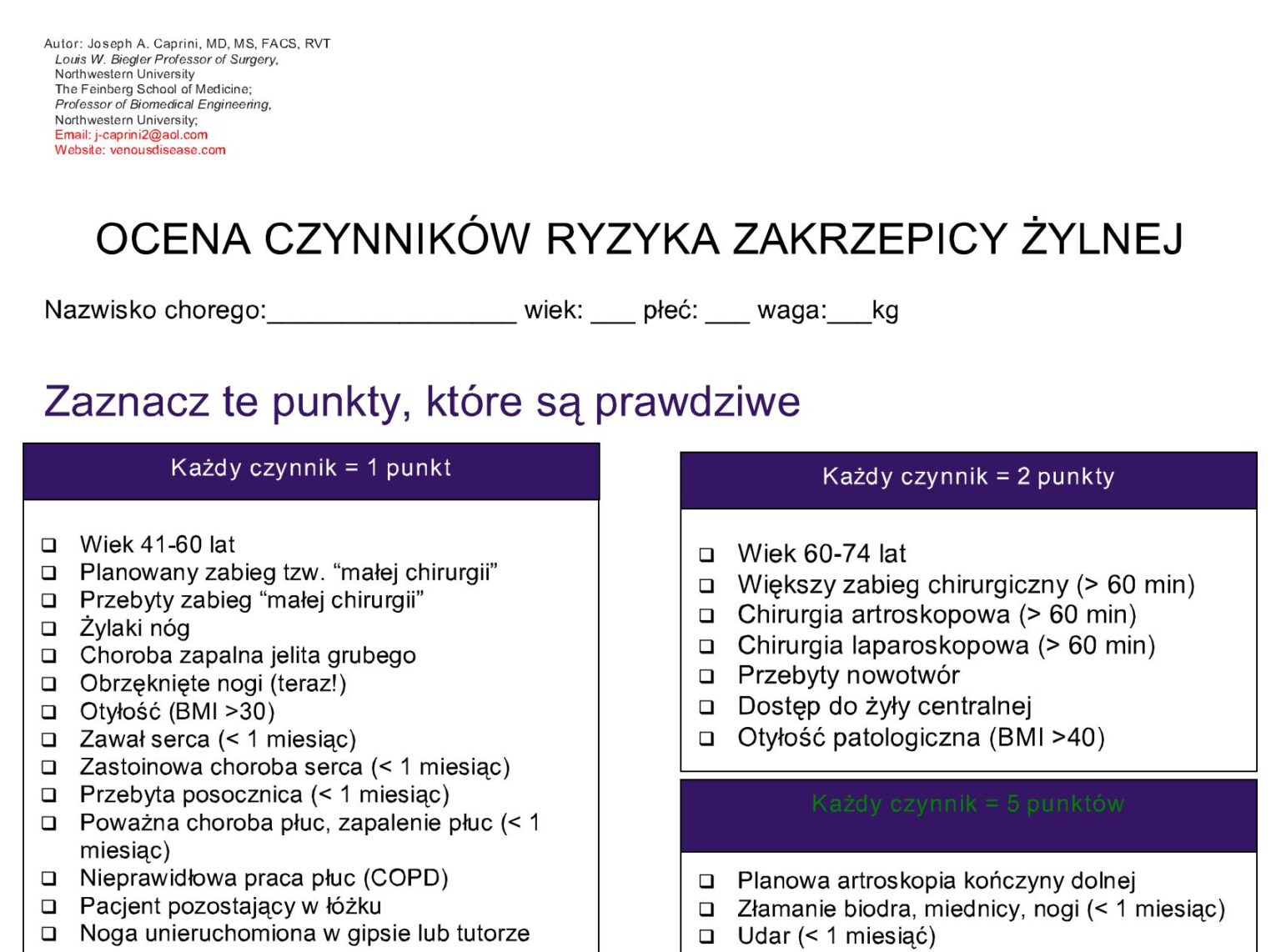 Leki przeciw zakrzepowe po operacji